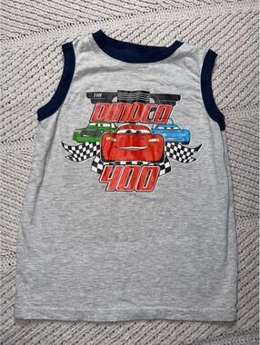 Vintage 2000s Boys Disney’s Cars Lightning McQueen  Graphic Tank Top Boys 6